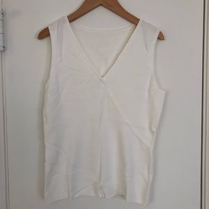 Faux wrap-front tank